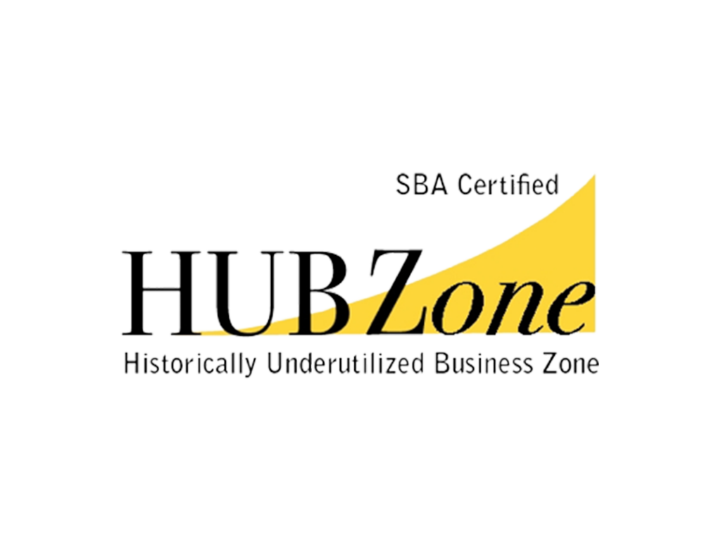 SBA Certified HUB Zone Historically Underutilized Business Zone